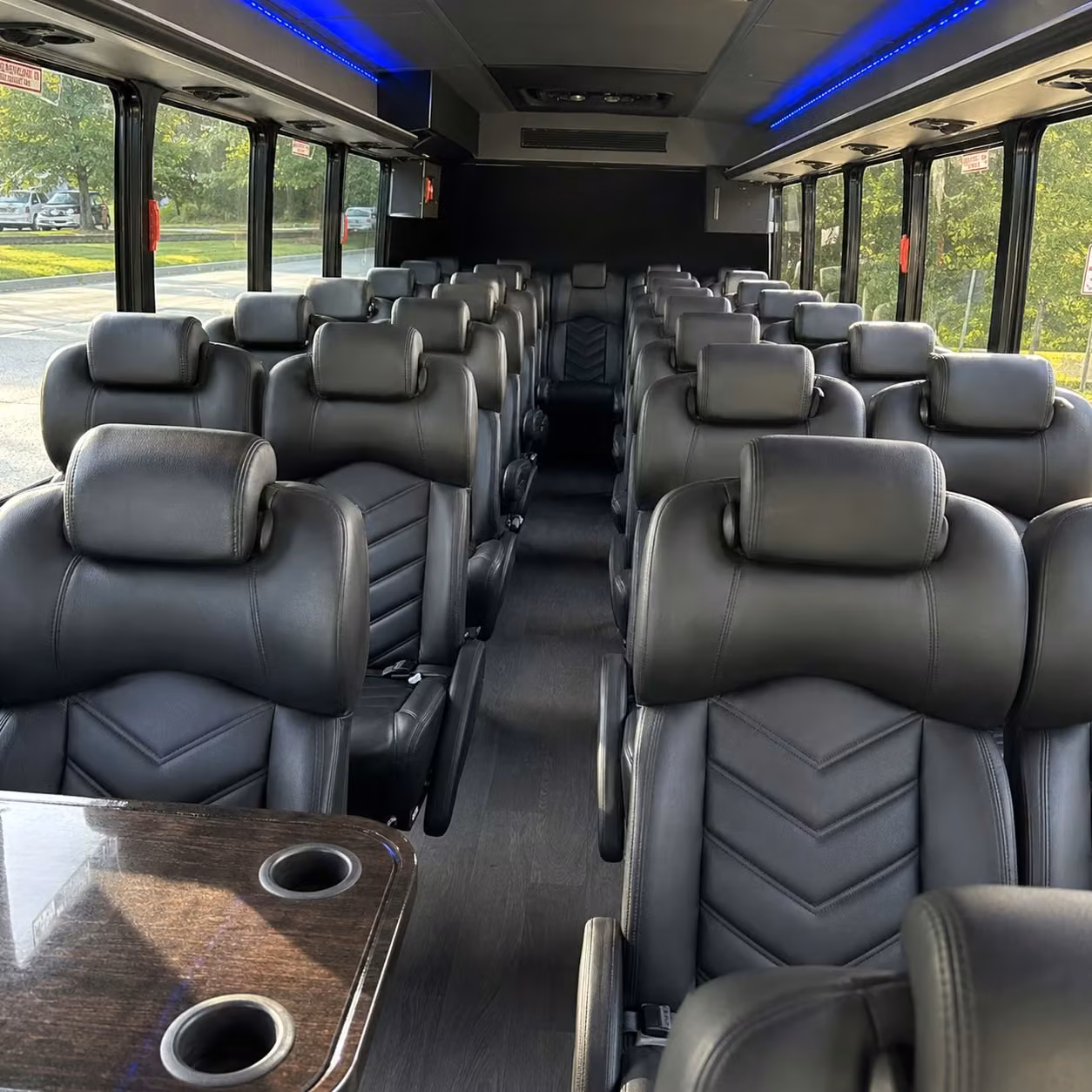 25 passenger minibus interior