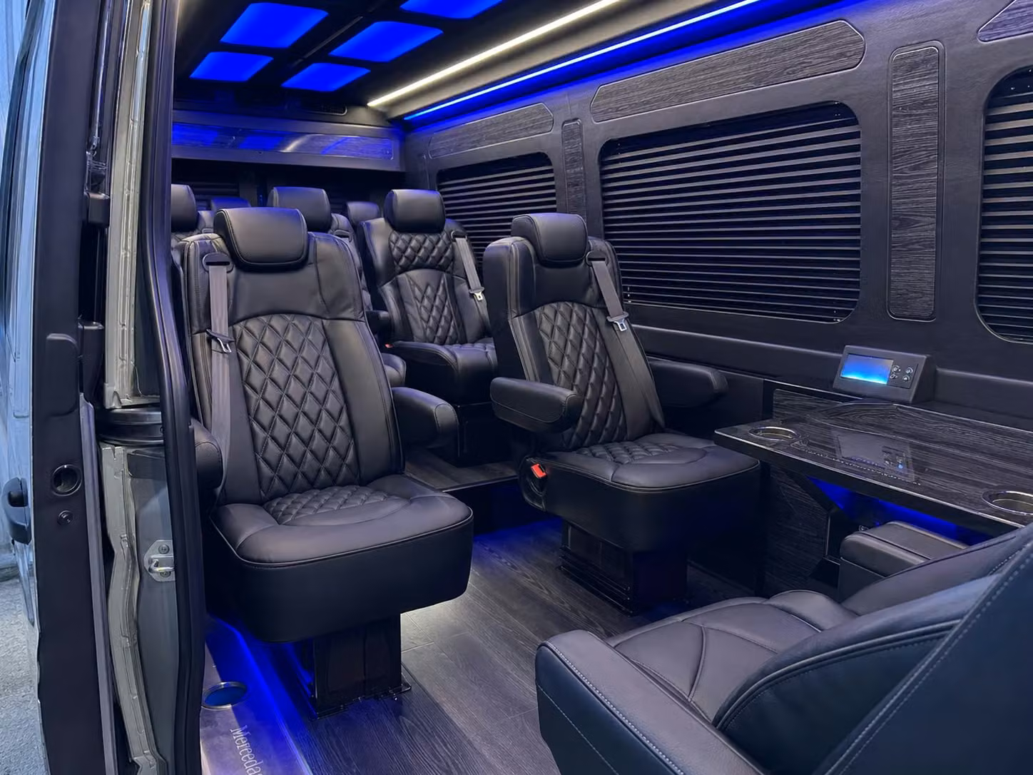 sprinter van with driver inside
