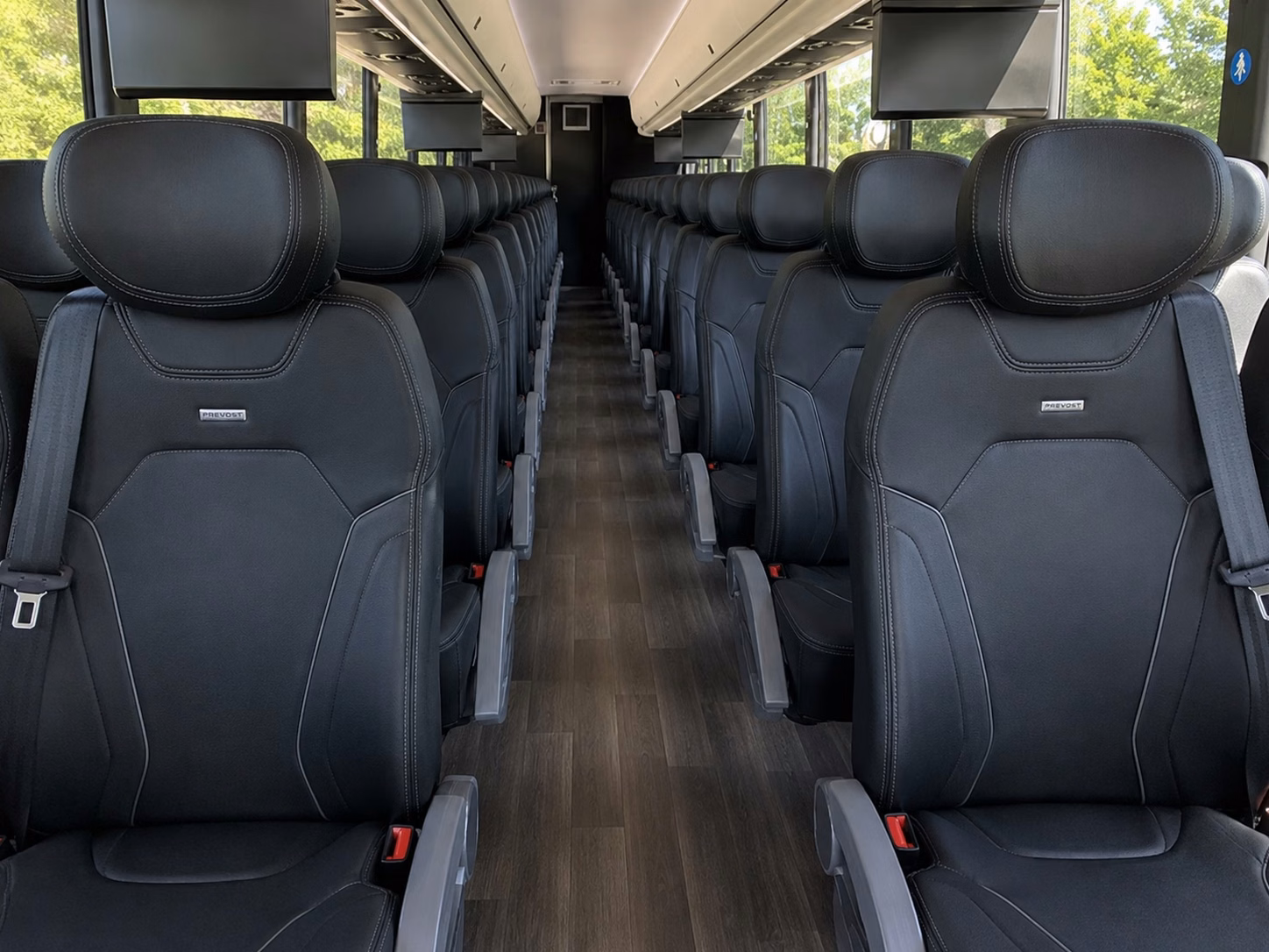vancouver charter bus interior